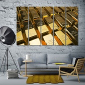 Gold bars large paintings