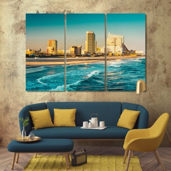 Atlantic City photo filter print canvas